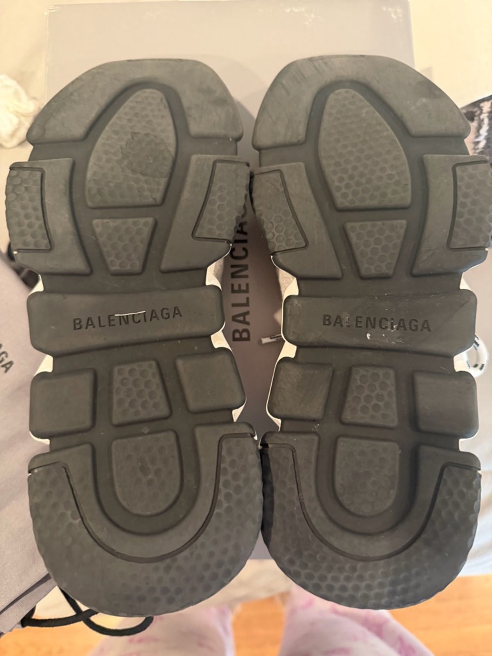 Balenciaga Speed Lace Grey Knit Sock Sneakers, size 38 - Picture 8 of 8